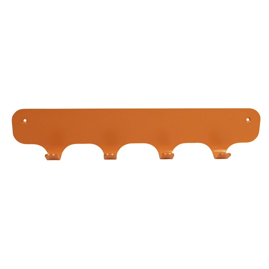 Gorillz Industriële Wandkapstok - Rounded Four - Oranje 4 Haken