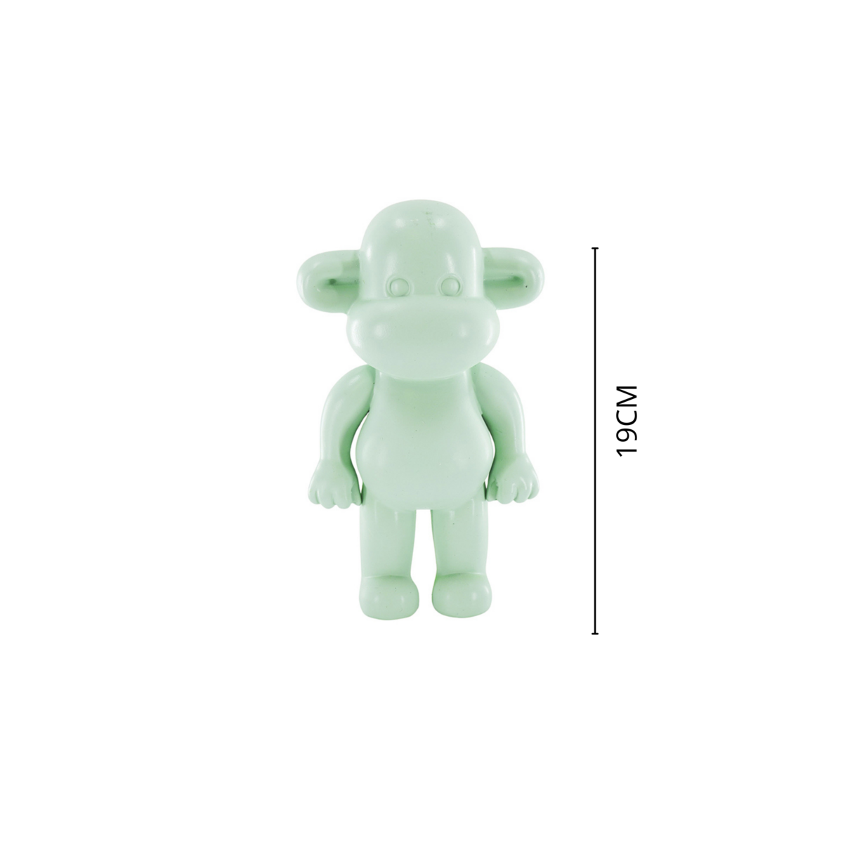 Ornament - 'The Legend' Monkey Figuur - Polyresin - Mintgroen - 11x7x19cm