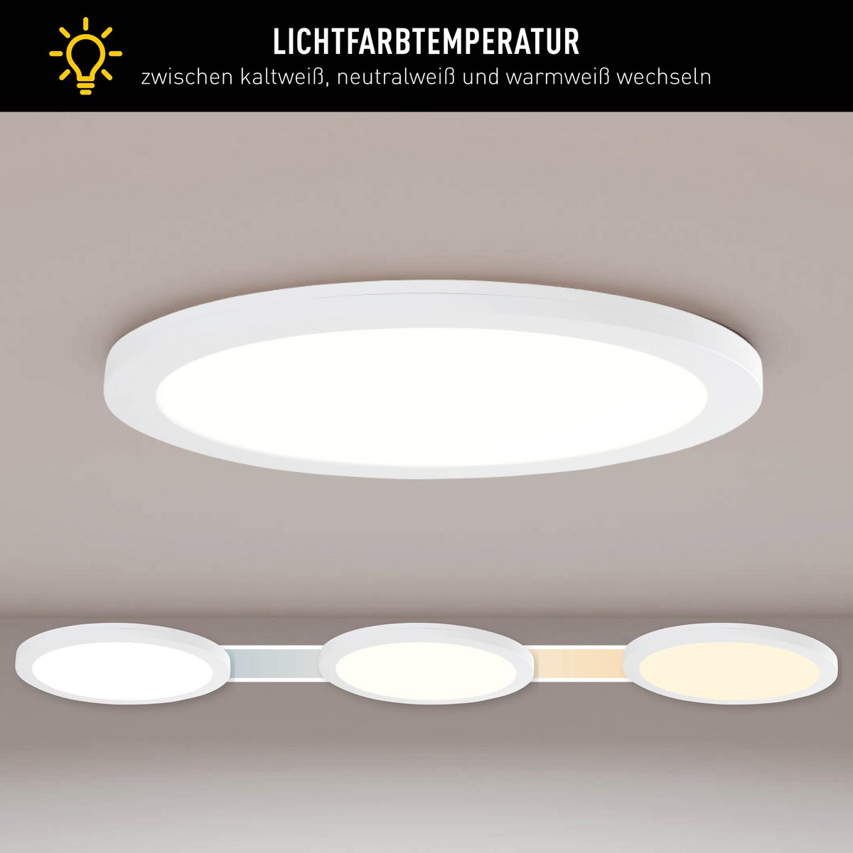 Näve Bonus LED Plafondlamp Ø29cm Wit CCT