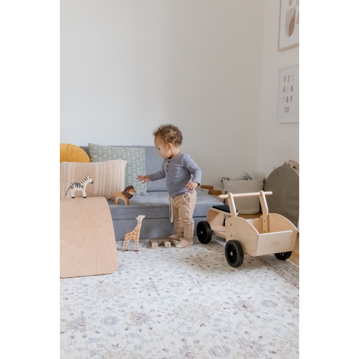 Kinderfeets Houten Bakfiets - Cargo Bike Berkenhout
