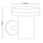 LED buiten wandlamp paddestoel 15cm
