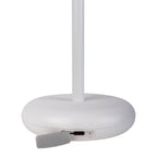 Noteloze tabletlicht "PASI" voor buiten en binnen, gemaakt van metaal en plastic in wit, dimbaar, met aanraking en geheugenfunctie, ca. 26 cm hoog
