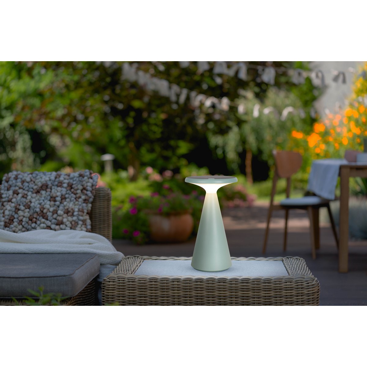 Näve Palu Solar Tafellamp Groen 20cm