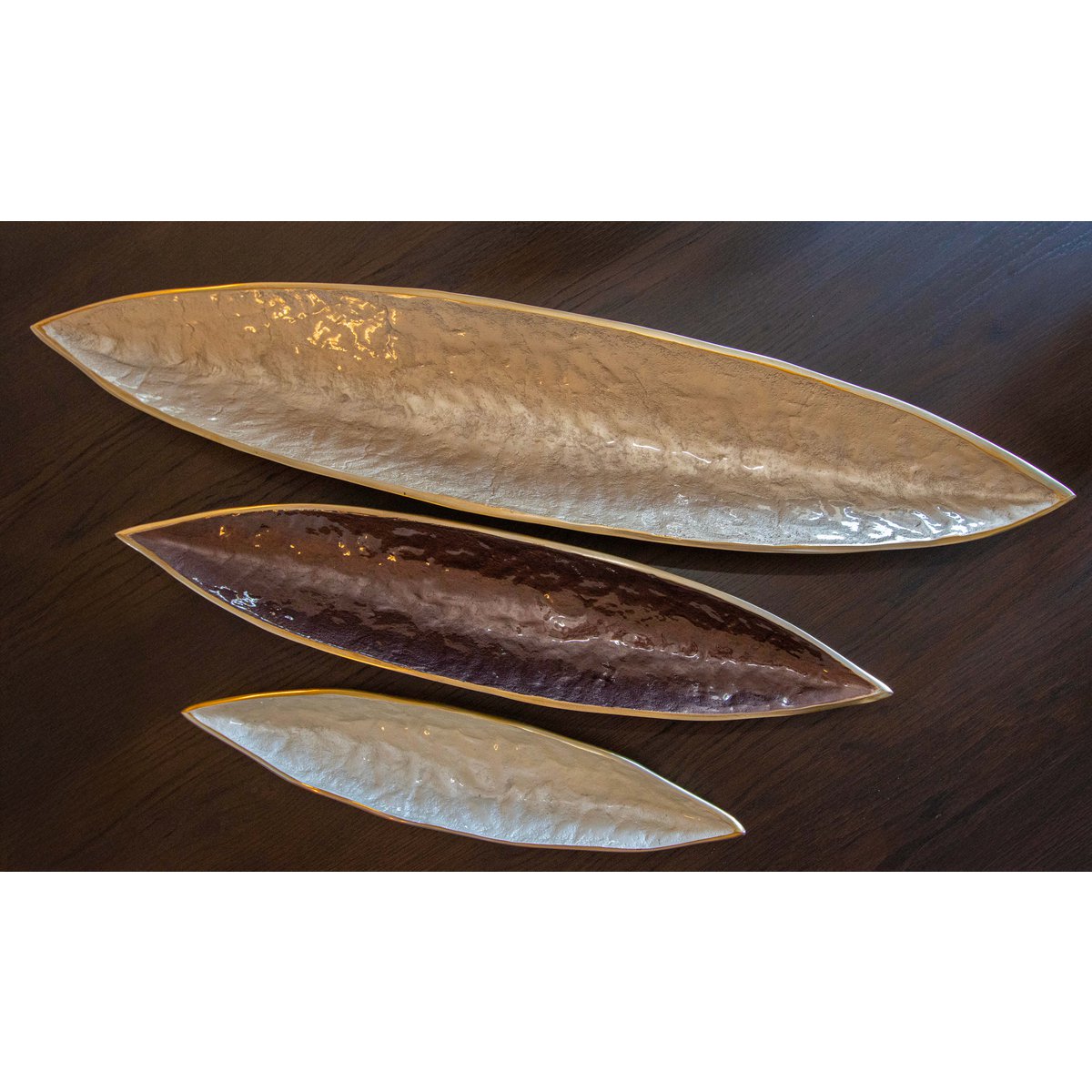 Aulica Aluminium Decoratief Bakje Bruin 69,5cm