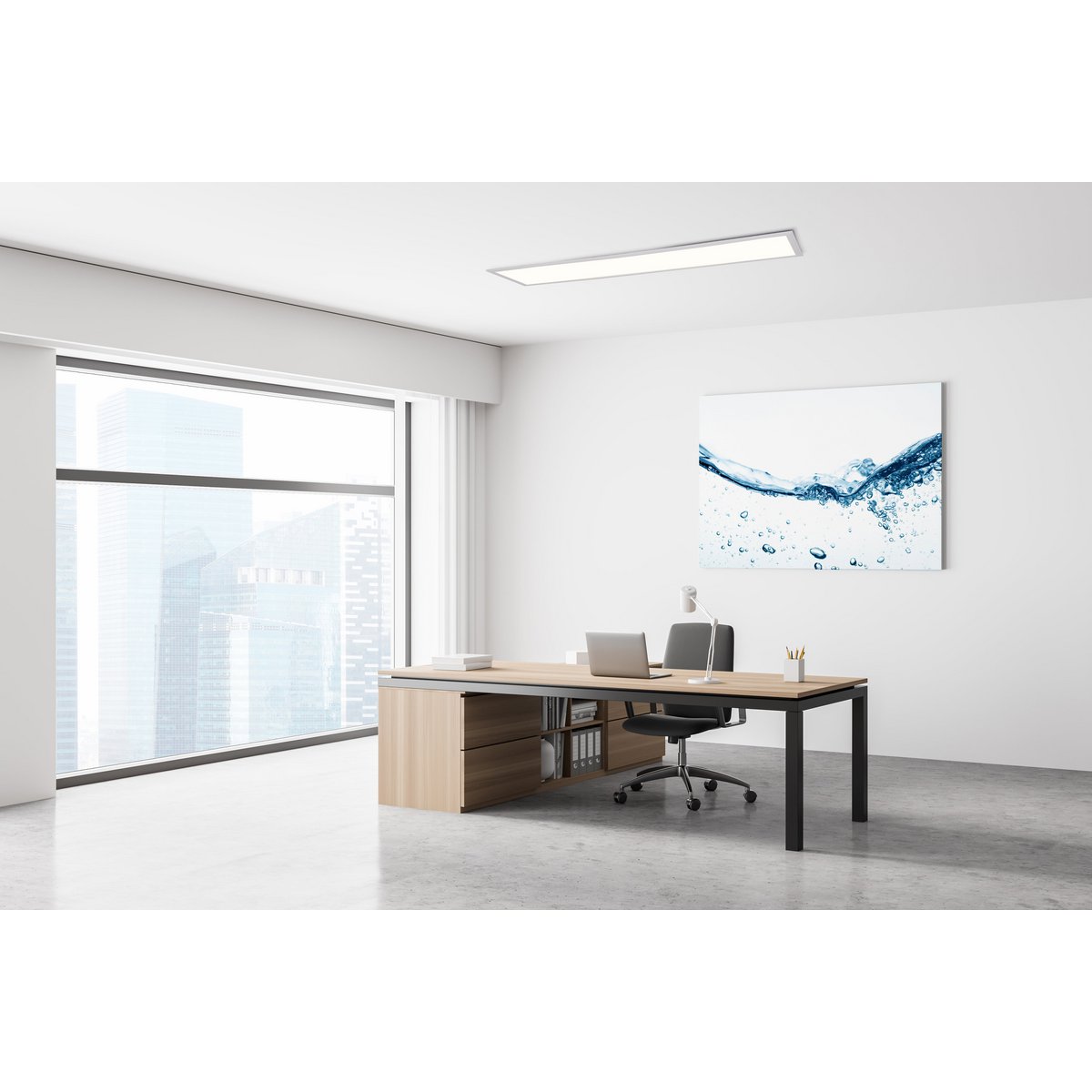Näve Nicola LED-paneel 119,5x29,5cm neutraal wit