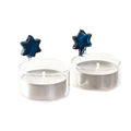 Blauwe Maguen Kaarsenstandaards Set 2 - PVC, Keramiek