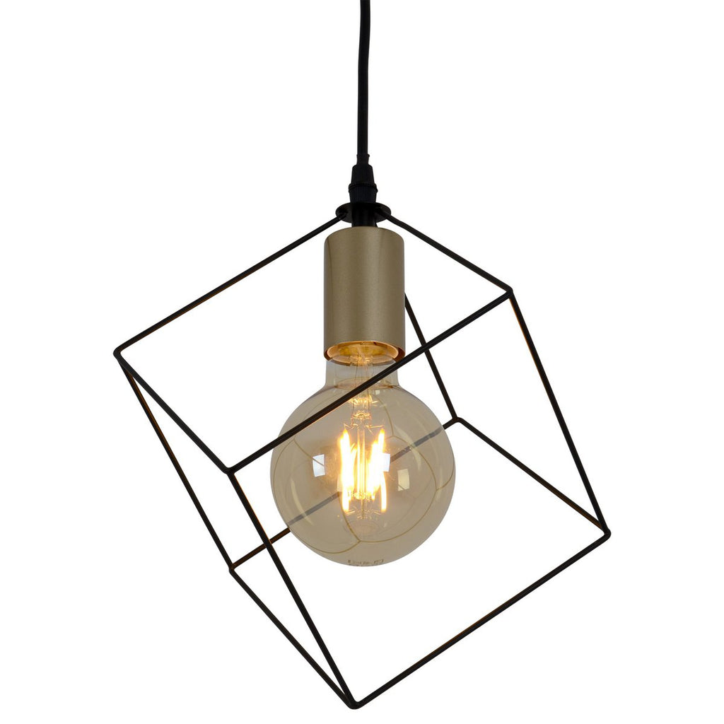 Näve Canto Hanglamp Zwart-Goud 26cm
