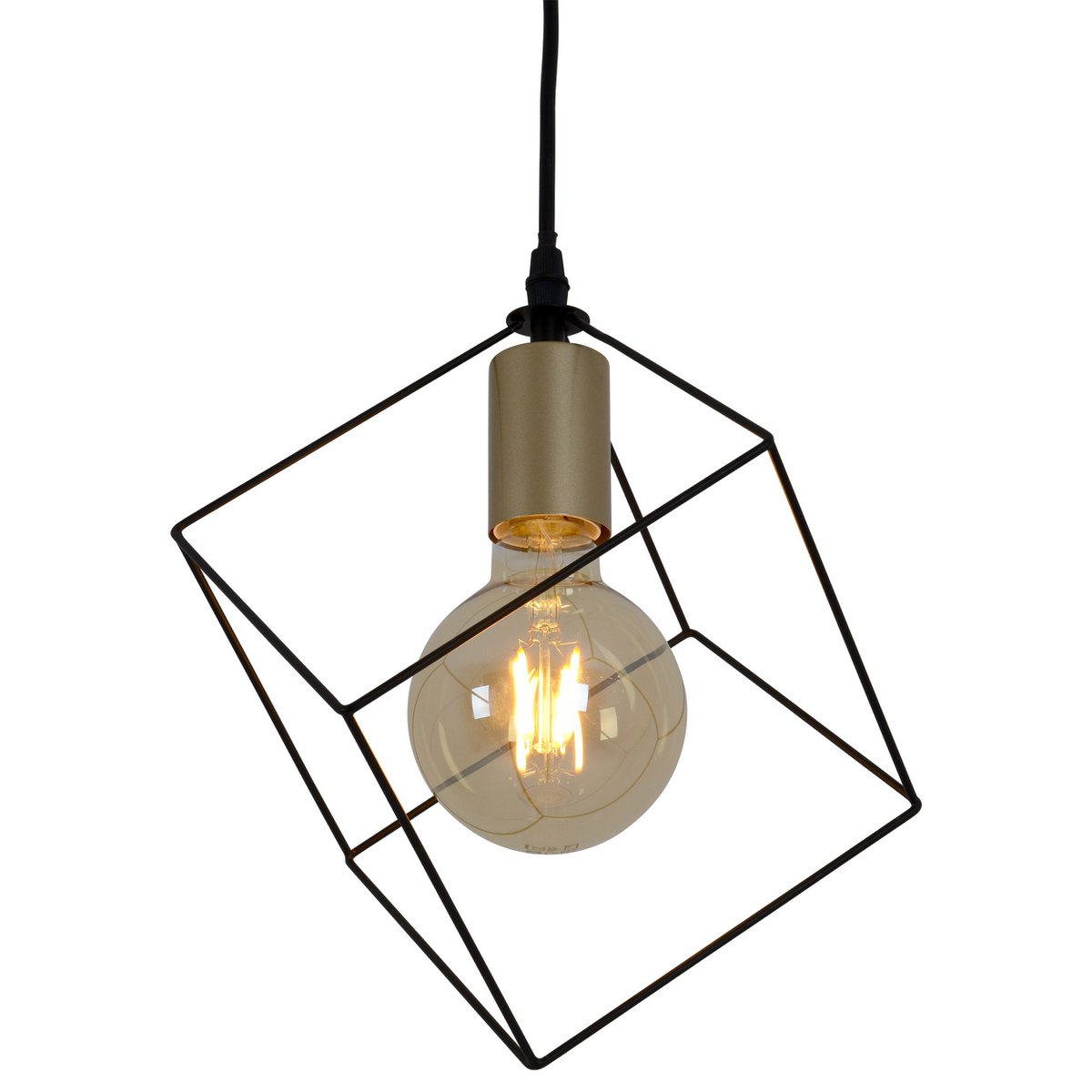 Näve Canto Hanglamp Zwart-Goud 26cm