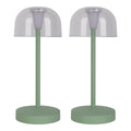 Gomba LED-Batterijtafellamp Set - Mint 18,5cm
