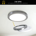 Näve Bonus LED Plafondlamp - Chroom/Wit 22,5cm