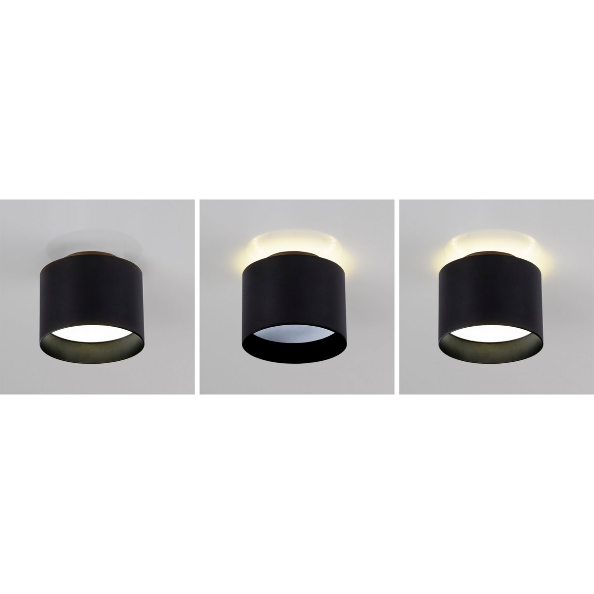 LED Spot Trios Ø10cm Zwart Metaal