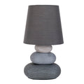 Näve Stoney Keramische Tafellamp Grijs 31cm