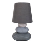 Näve Stoney Keramische Tafellamp Grijs 31cm