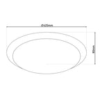 LED Plafondlamp Turin 42,5cm Wit Näve