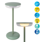 Näve Pasi Tabletlamp - Mint 26cm Dimbaar
