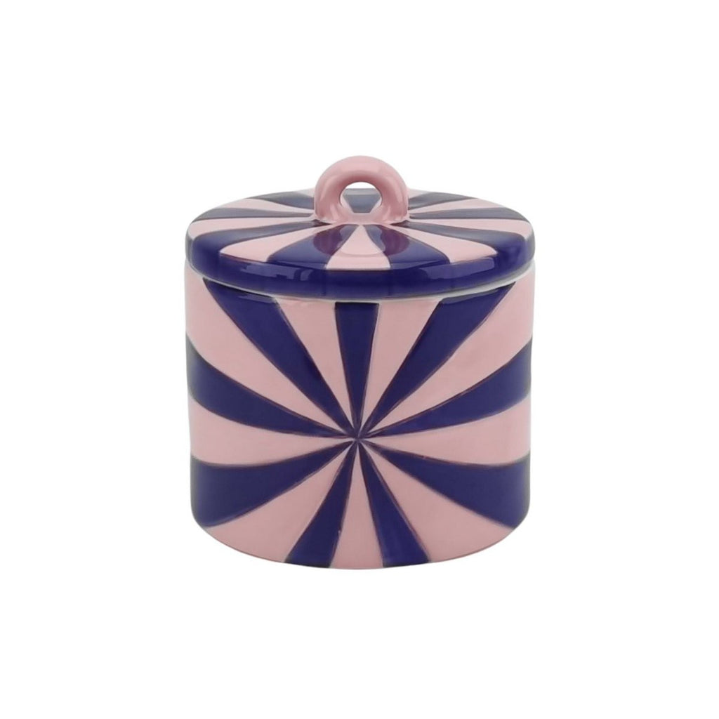 Housevitamin Voorraadpot Swirl - Dolomiet Roze/Blauw 11,5cm