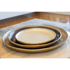 Aulica Decoratieve Beker Rond Bruin 39x39cm
