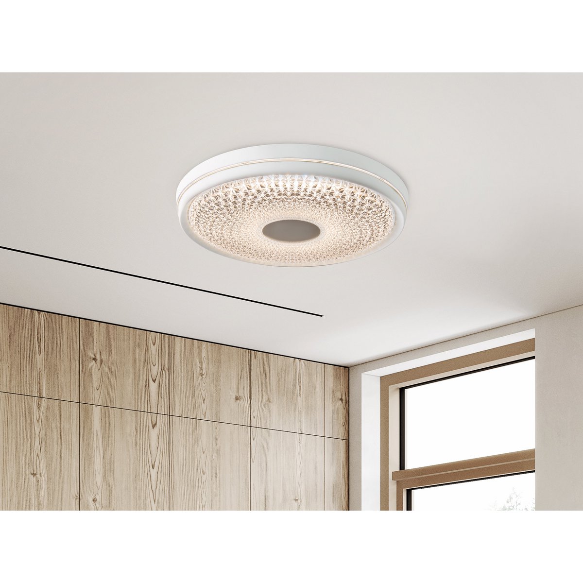 LED-plafondlamp Boise Ø 51cm dimbaar wit