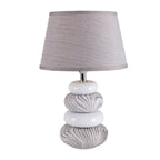 Näve Stoney Keramische Tafellamp - Grijs 31cm
