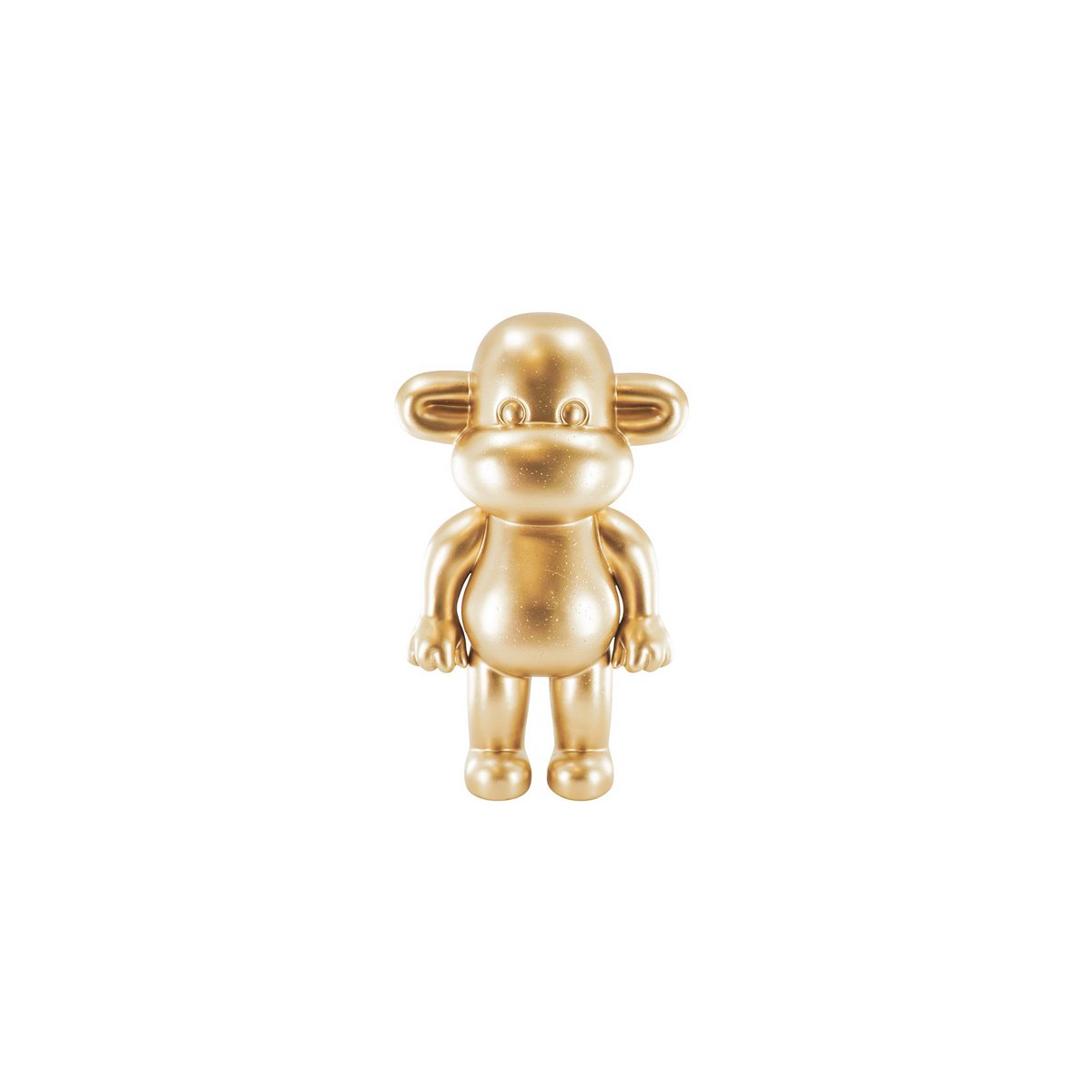Legende Aap Beeldje - Polyresin - Goud - 20,5x13,5x35cm HouseVitamin