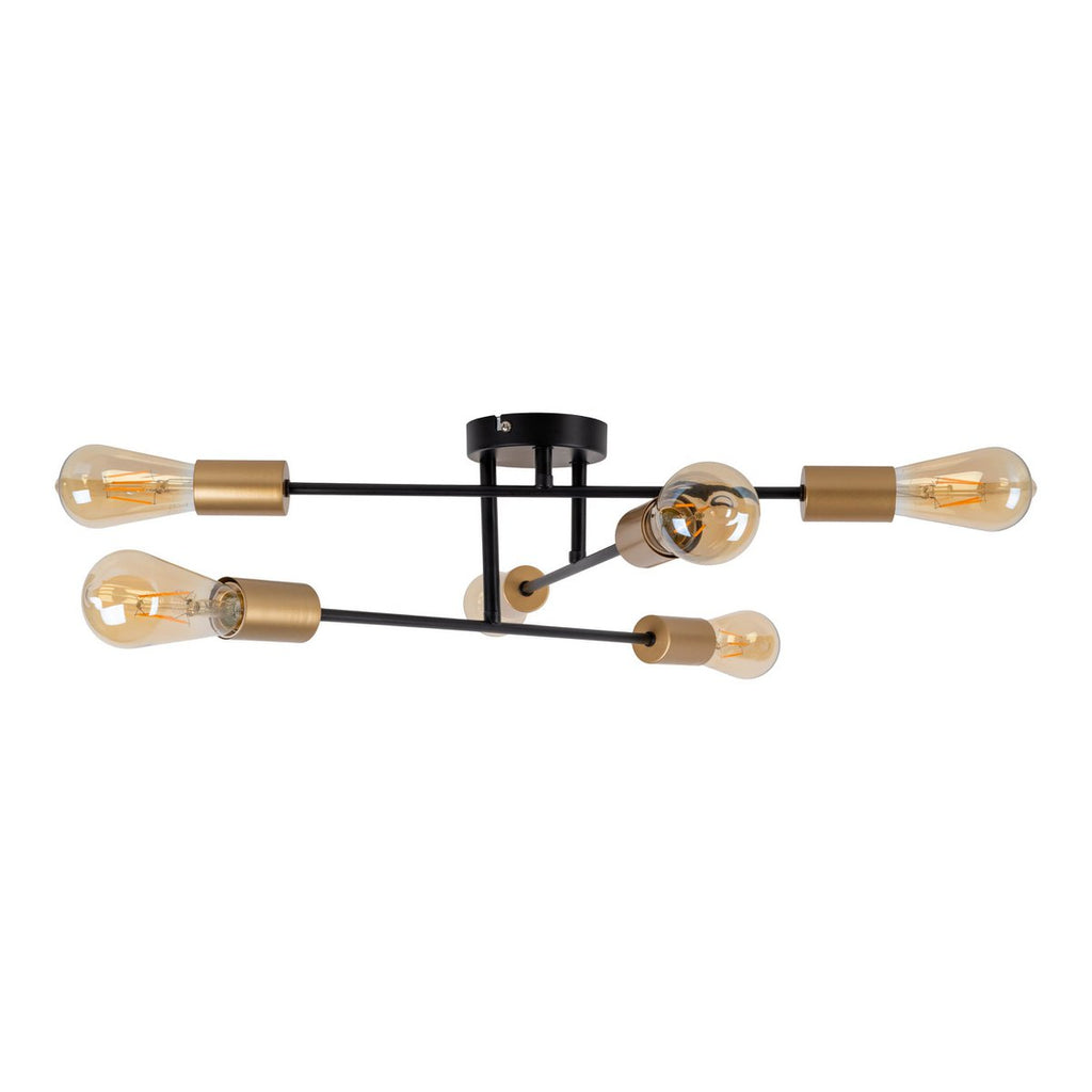 Näve Modo Plafondlamp 6-vlam Zwart 54,5cm