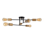 Näve Modo Plafondlamp 6-vlam Zwart 54,5cm