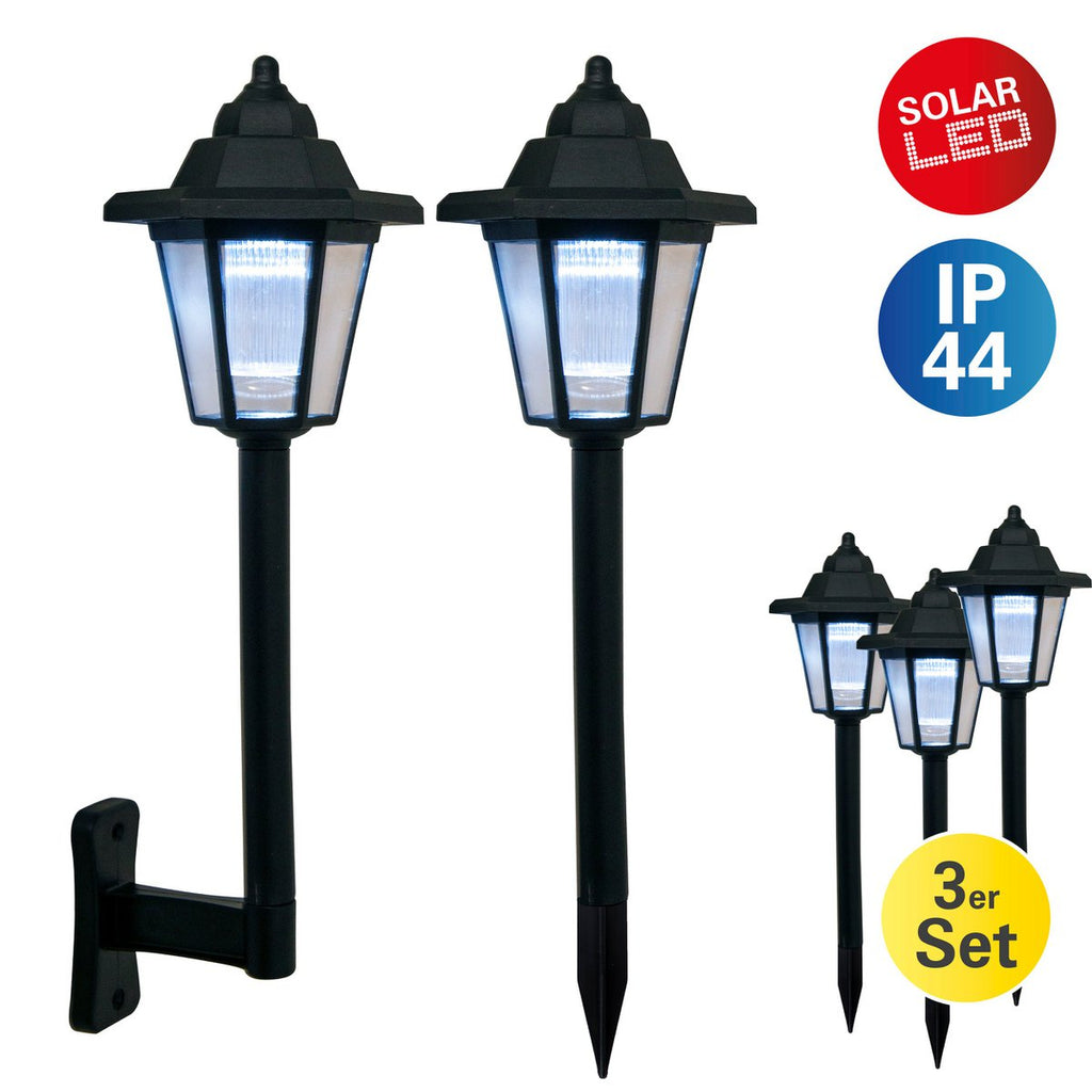 Näve LED Solar Spiesslamp 2-in-1 Set 3ST