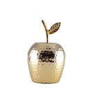 Gouden decoratieve appel 12,5x12,5x19cm