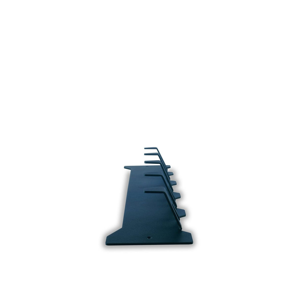 Gorillz Triangle Five wandkapstok - industrieel ontwerp, 5 haken, blauw