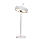 LED -batterijlamp magnetisch "Ella" voor buiten en binnen, gemaakt van metaal en plastic in wit, 35 cm hoog