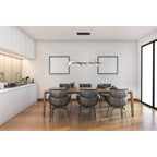 Led hanglamp Tessa amandel 150x110cm