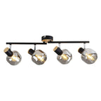 Näve Fumoso Plafondlamp - Zwart Rookglas 80cm