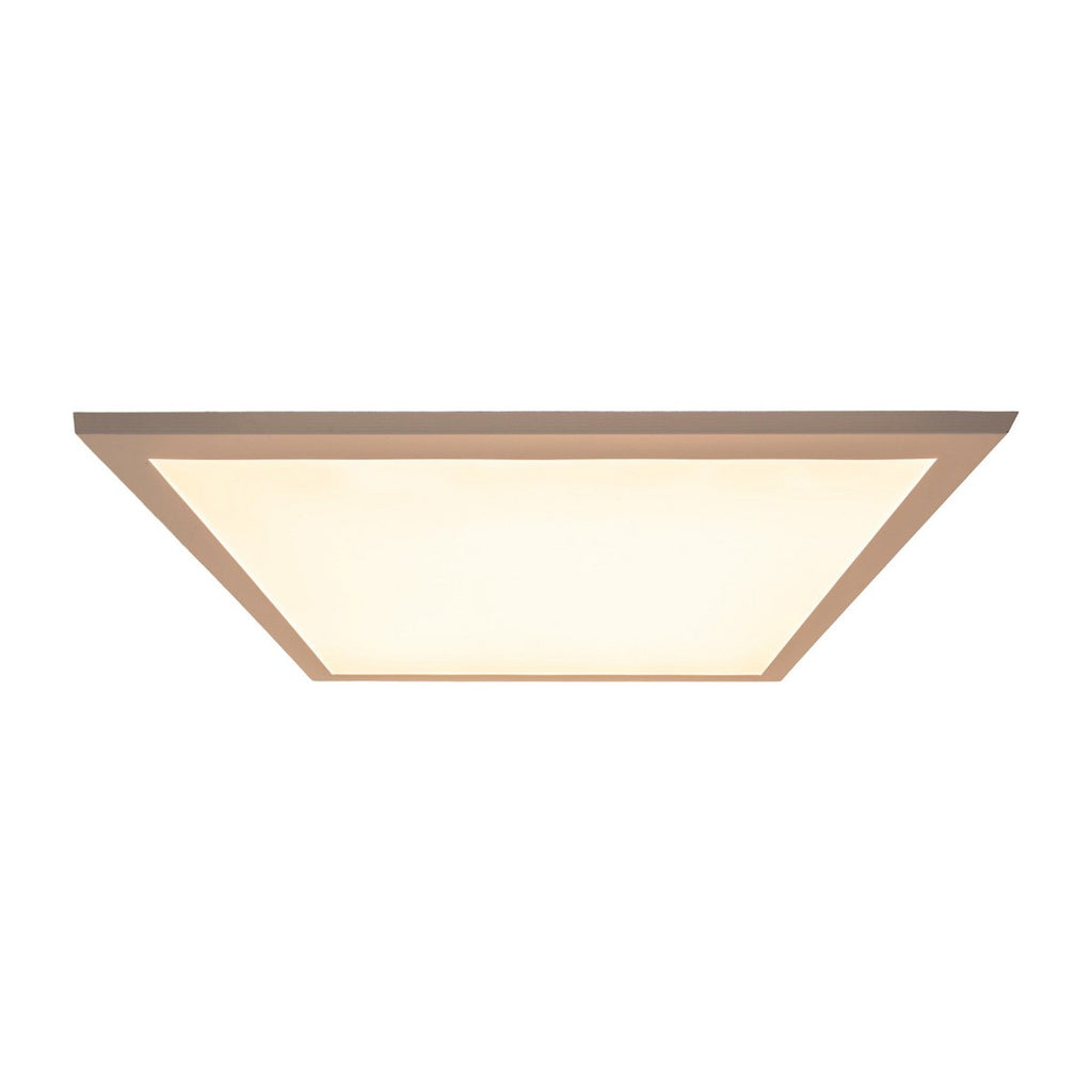 LED -paneel plafondlamp "Nico", functionele metalen plafondlamp en plastic in het wit, met vaste LED's en vele functies, ideaal voor kantoor, oefening of workshop, ca. 59,5 x 59,5 cm