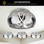 Näve Malou LED Plafondlamp Ø45cm Rookglas