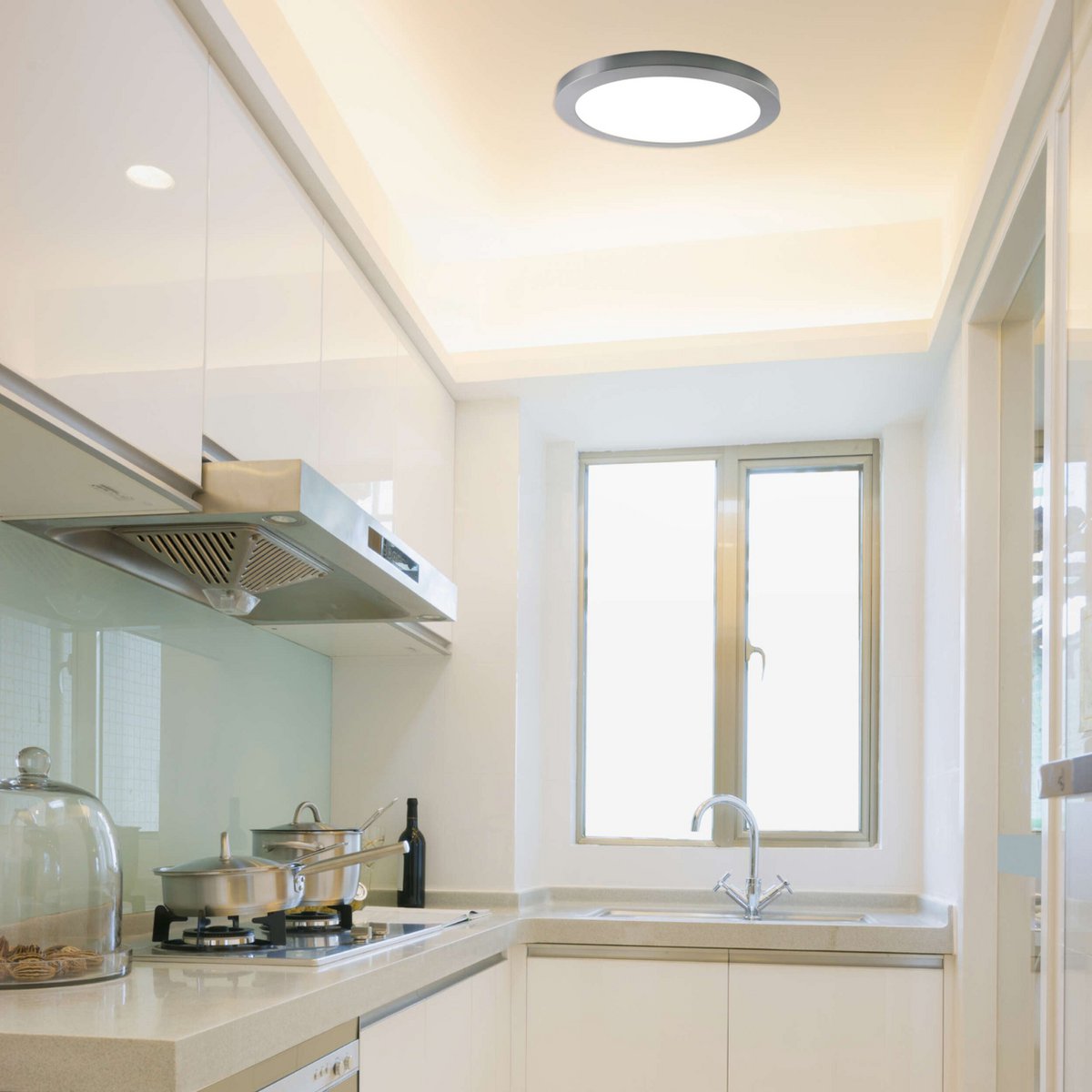 Näve Bonus LED Plafondlamp 33cm Zwart