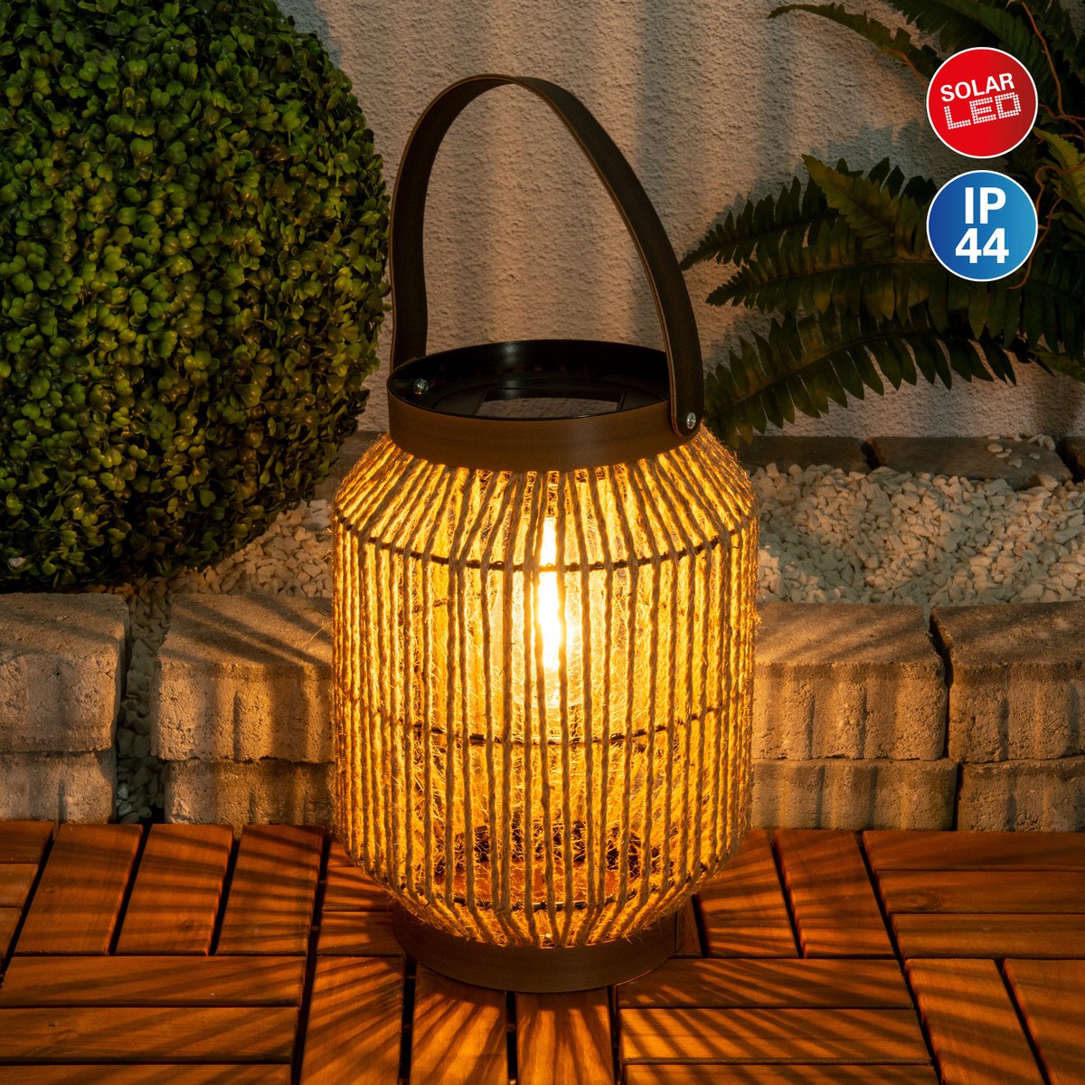 LED Zonnelamp Korbinian - Metaal Natuur 22cm