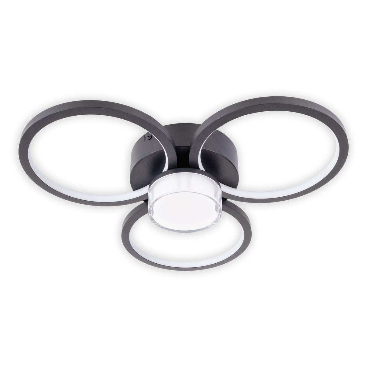 CIMO LED Plafondlamp - Zwart 43.6cm 3100lm