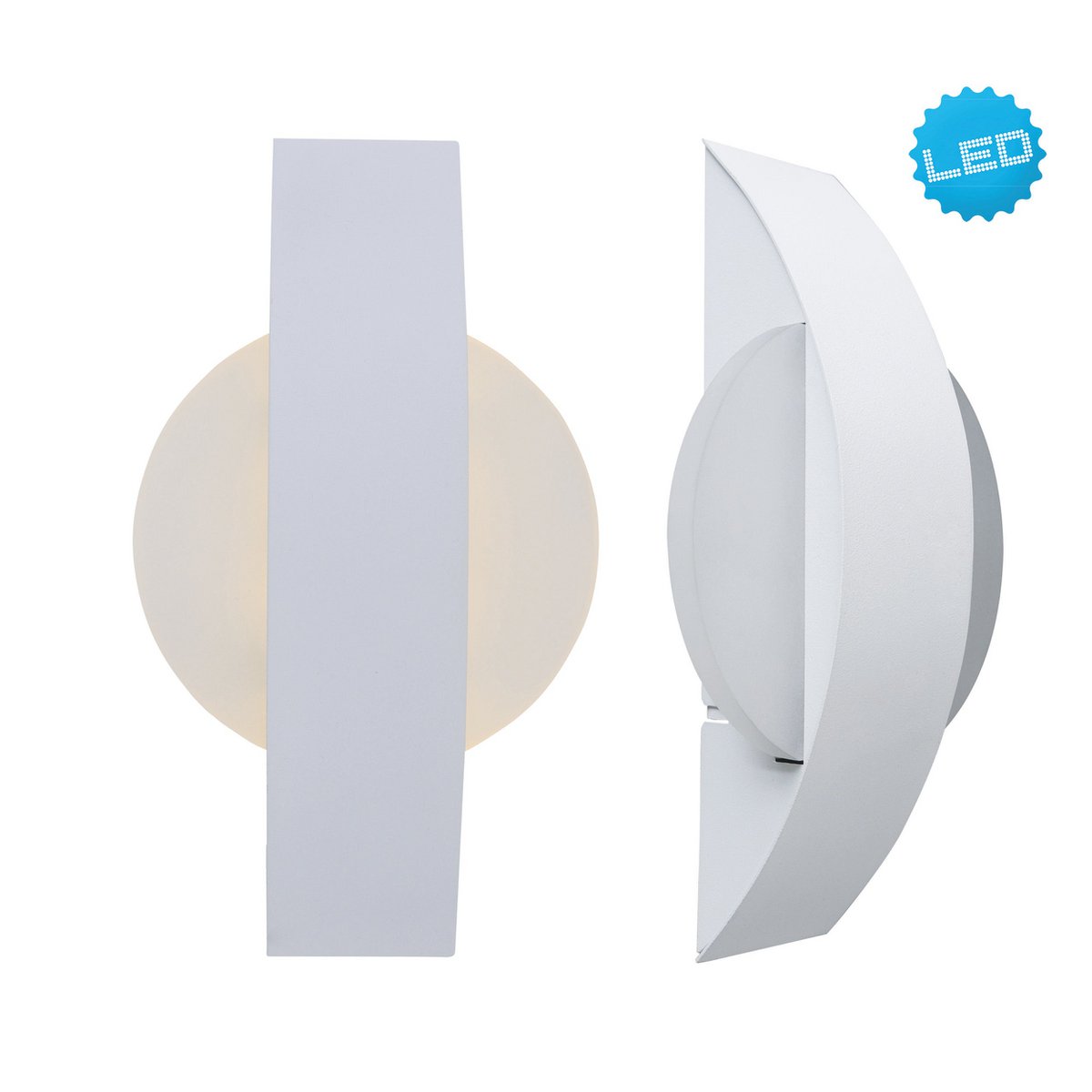 LED wandlamp Stan - Wit 24cm