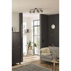 Näve Fumoso Plafondlamp - Zwart Rookglas 80cm