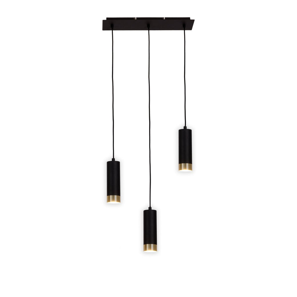 Näve Fridu 3-delige Hanglamp - Mat zwart 48cm