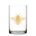 Vaasbijen 10 x 17 cm - Aulica Transparant Ronde Glas Vaas