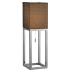 Näve Alfa Tafellamp - Chroom/Donkergrijs 65cm