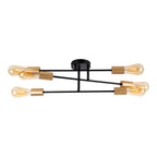 Näve Modo Plafondlamp 6-vlam Zwart 54,5cm