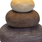 Keramische tafellamp "Stoney", keramische tafellamp in bruin, met E14 -aansluiting, tafellamp voor eetkamer, woonkamer, gang of kantoor, of als een bedlamp, 31 cm hoog