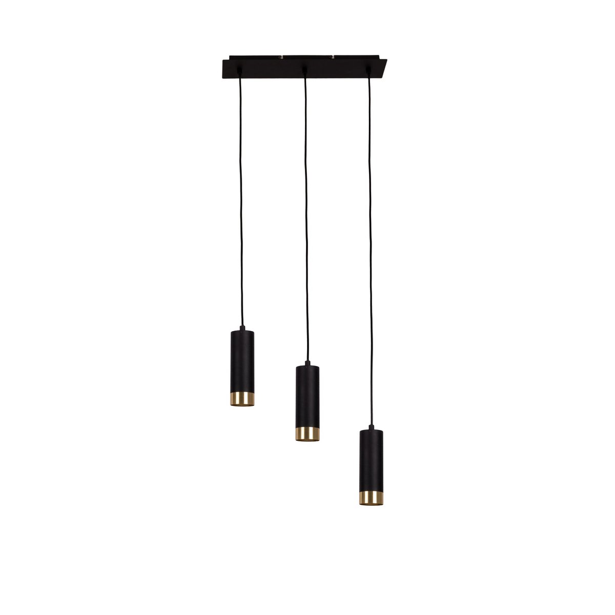 Näve Fridu 3-delige Hanglamp - Mat zwart 48cm