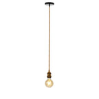 Näve Ontario Hanglamp Jute E27 Zwart