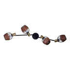 Corbis Plafondlamp - Zwart/Goud 78cm