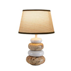 Näve Stoney Keramische Tafellamp - Bruin 31cm