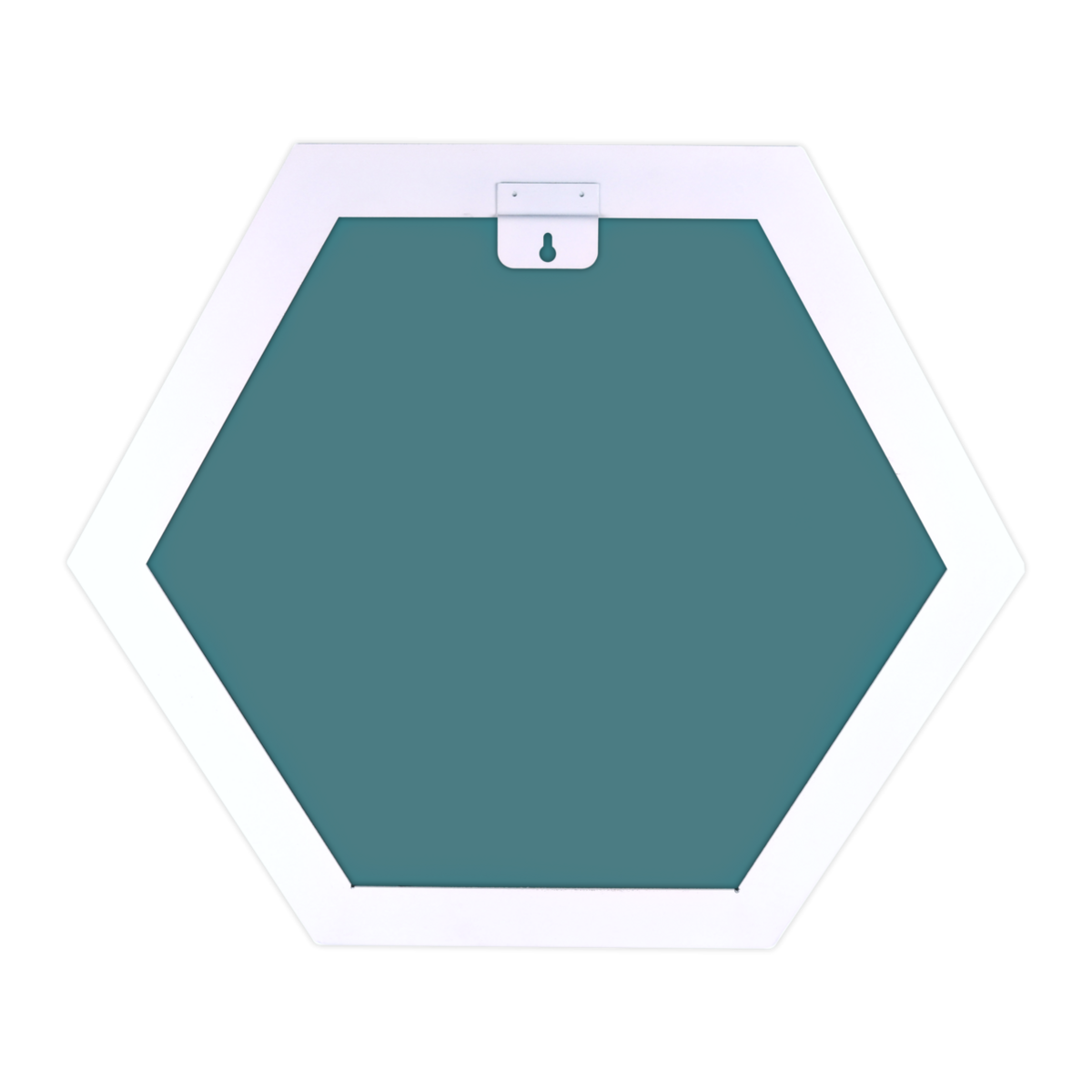 Gorillz Hive Hexagon Wandspiegel - 60x52 cm - Industrieel Wit met Opbergplank