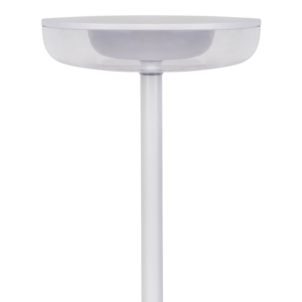 Noteloze tabletlicht "PASI" voor buiten en binnen, gemaakt van metaal en plastic in wit, dimbaar, met aanraking en geheugenfunctie, ca. 26 cm hoog